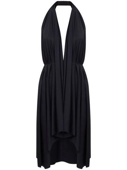 Halterneck Midi Beach Dress