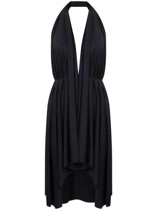 Halterneck Midi Beach Dress