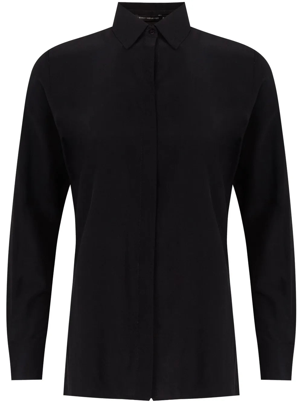 Side-Slit Silk Shirt