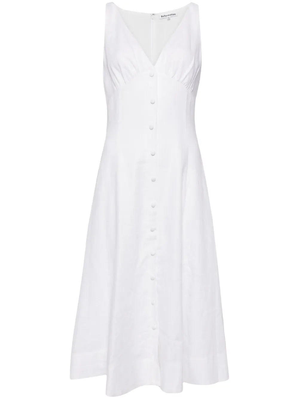 Sebastien Linen V-Neck Dress