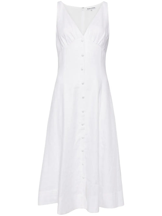 Sebastien Linen V-Neck Dress