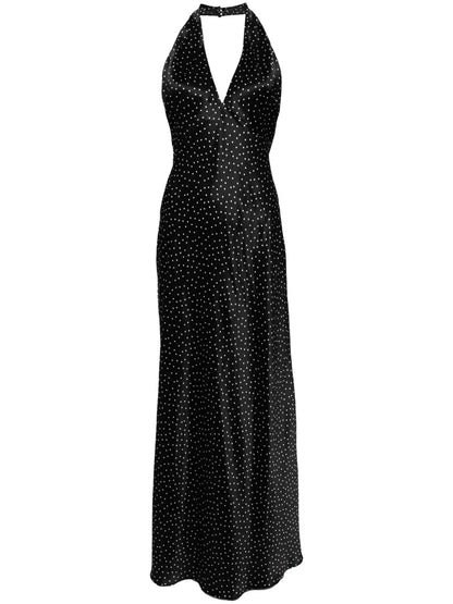 Silk Polka Dot Dress