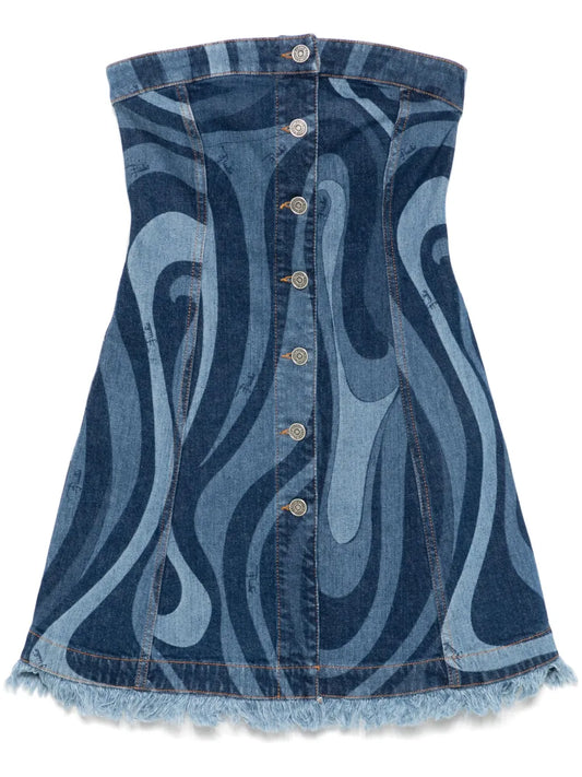 Iride-Print Mini Dress