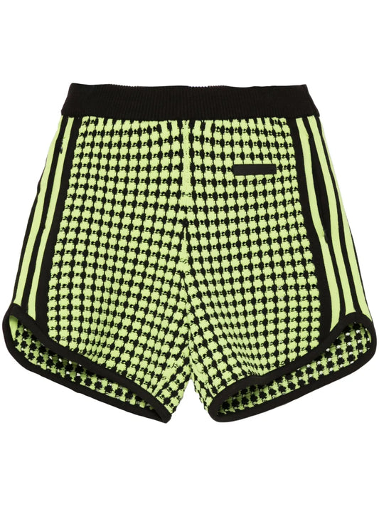 Houndstoot Crochet-Knit Shorts