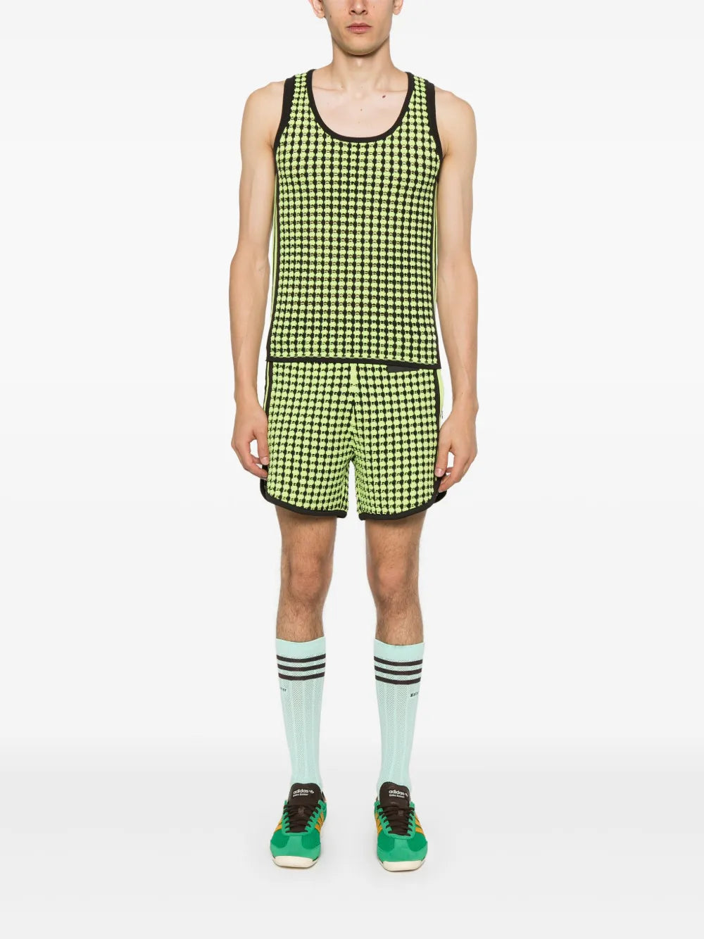 Houndstoot Crochet-Knit Shorts