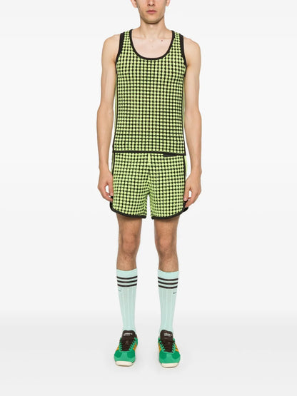 Houndstoot Crochet-Knit Shorts