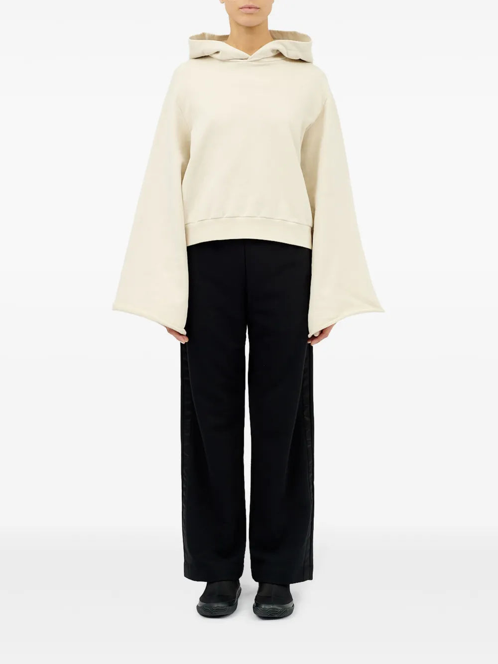 Drop-Shoulder Hooded Sweatshirt