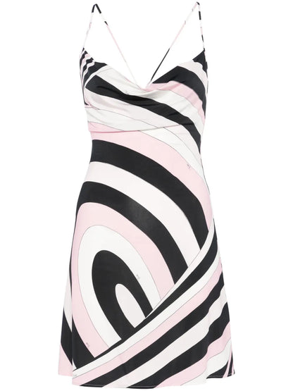 Iride-Print Mini Dress