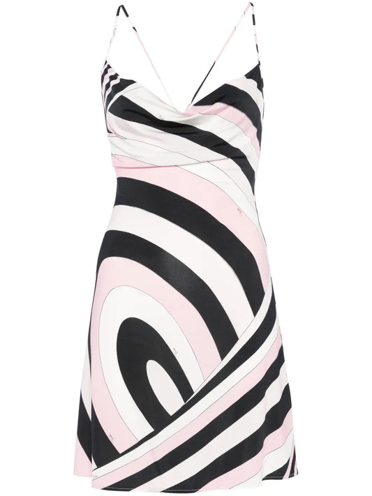 Iride-Print Mini Dress