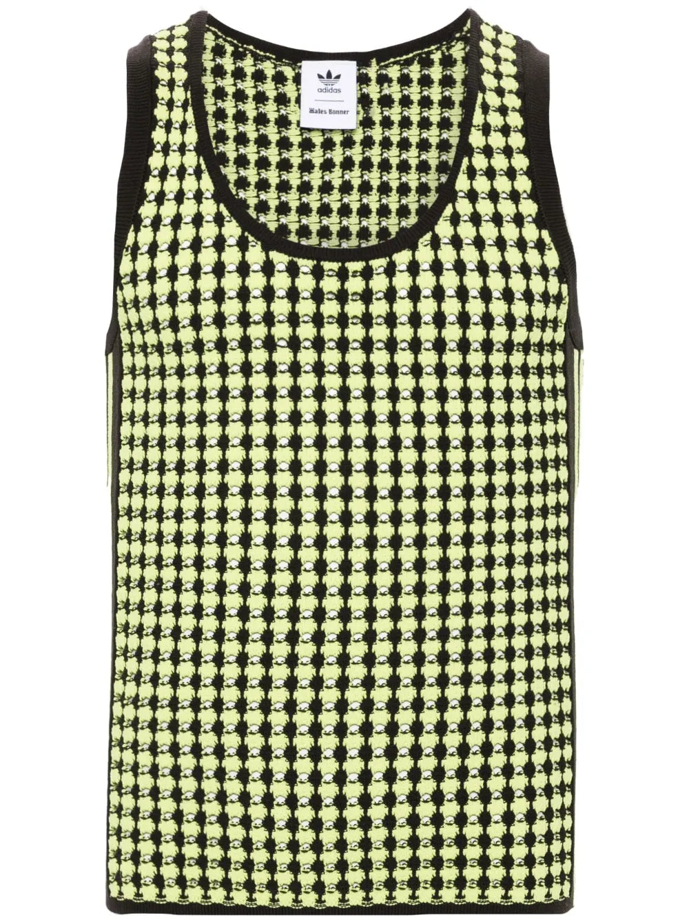 Houndstooth Crochet-Knit Vest