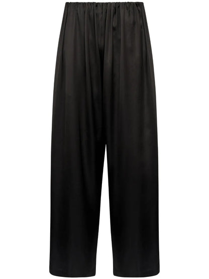 Pleated High-Waist Trousers