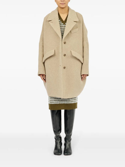 Pile Wool-Blend Coat