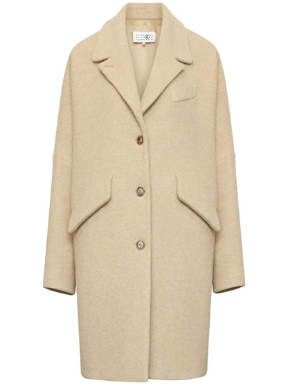 Pile Wool-Blend Coat