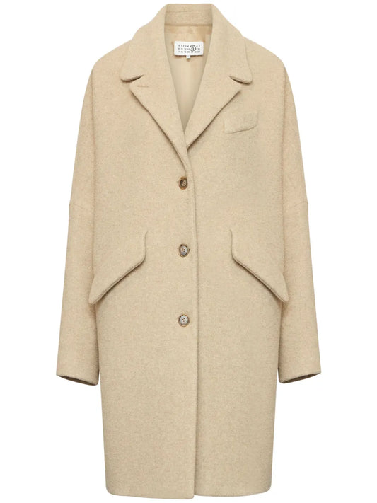 Pile Wool-Blend Coat
