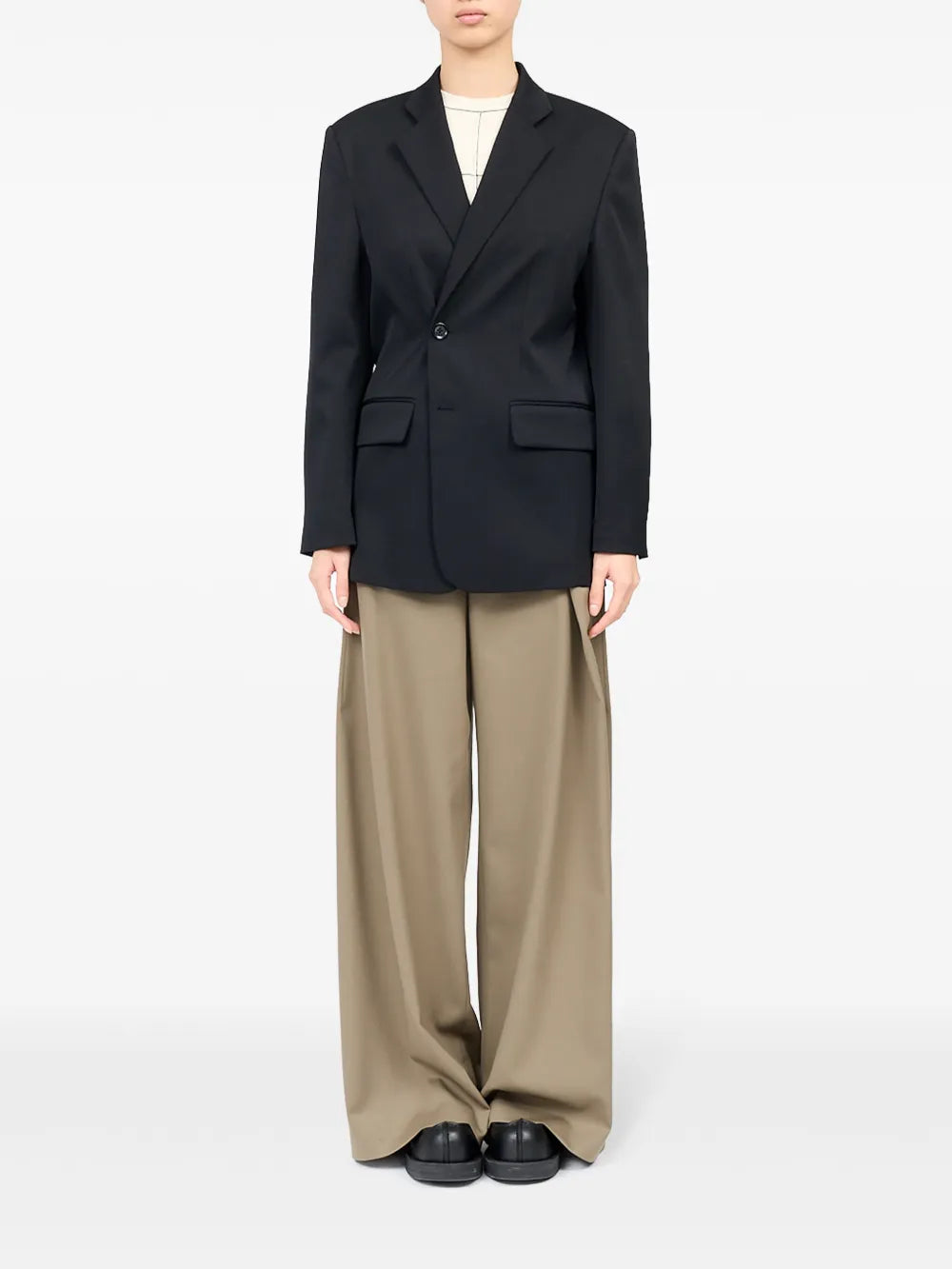 Notched-Lapel Blazer