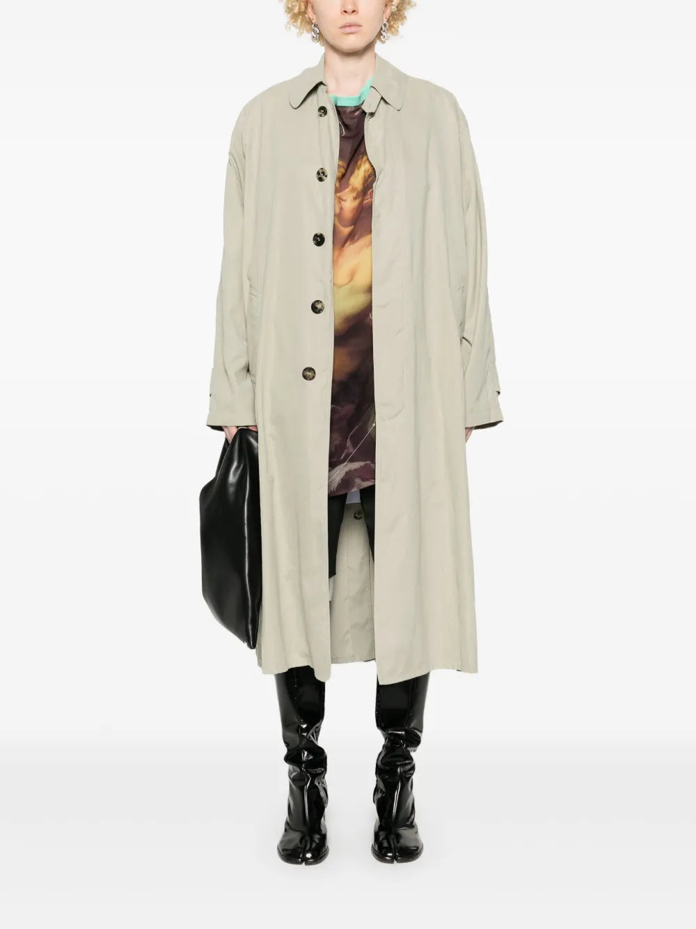 Four-Stitch Logo Trench Coat