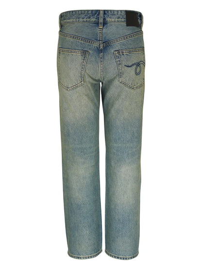 Logo-Appliqué Straight Jeans