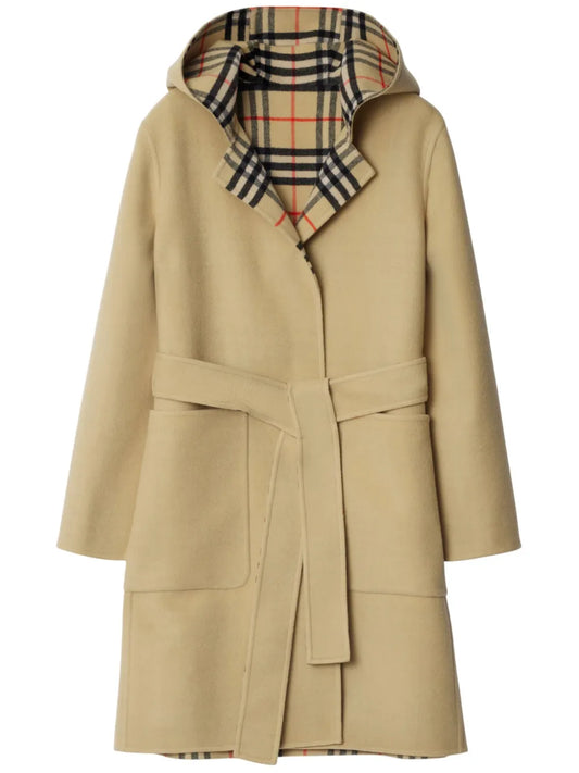 Vintage Check Wool Coat