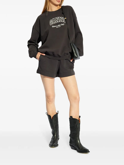 Logo-Embroidered Organic Cotton Track Shorts