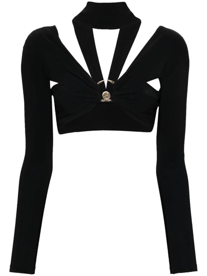 Long-Sleeve Cropped Top
