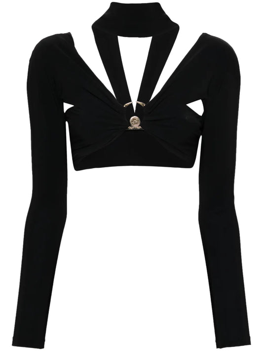 Long-Sleeve Cropped Top