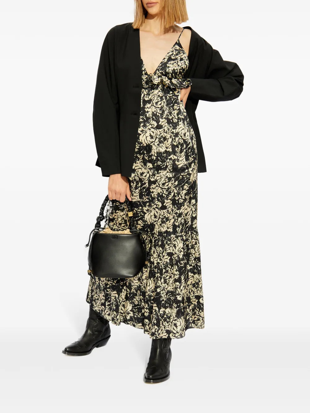 Floral-Print Maxi Dress