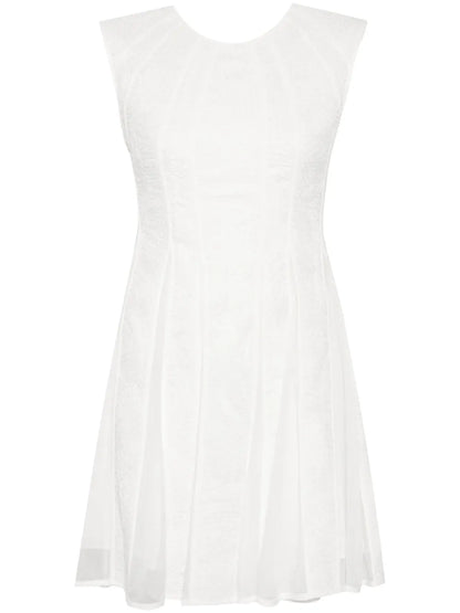 Soleil Jacquard Flared Minidress
