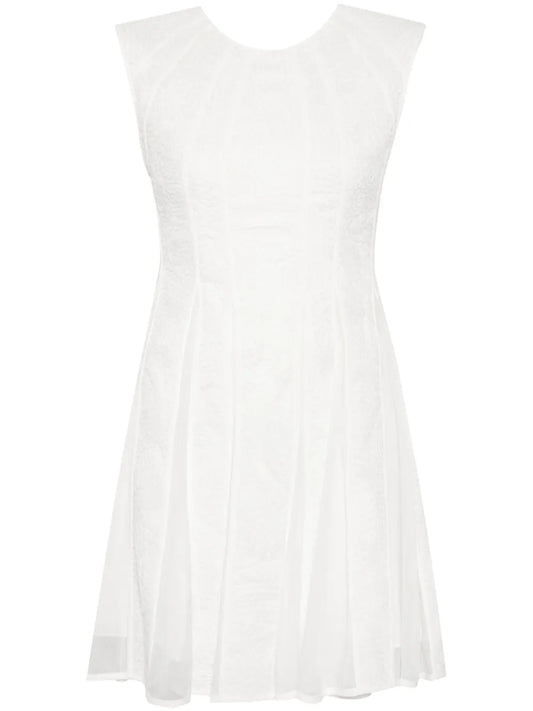 Soleil Jacquard Flared Minidress