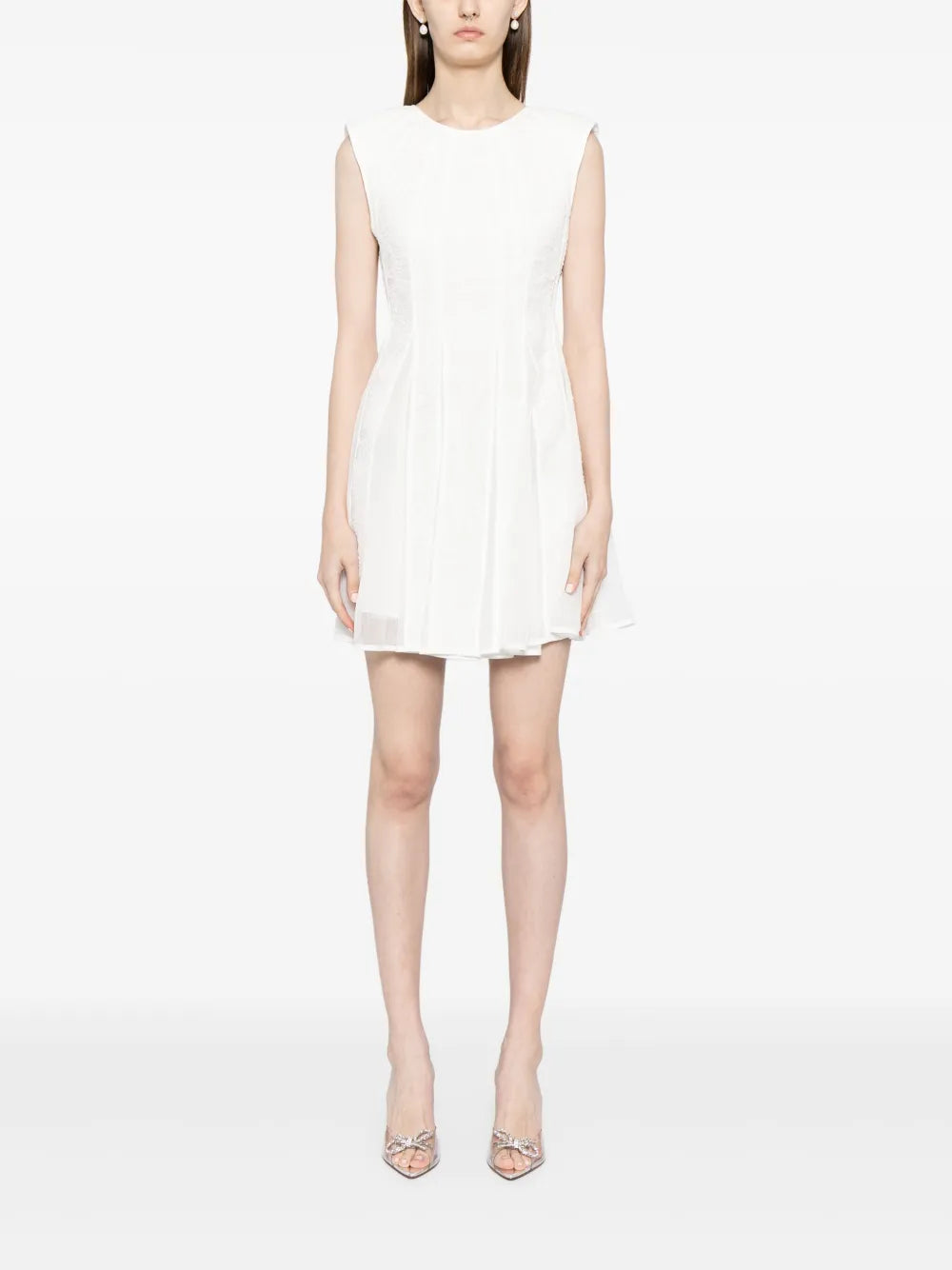 Soleil Jacquard Flared Minidress