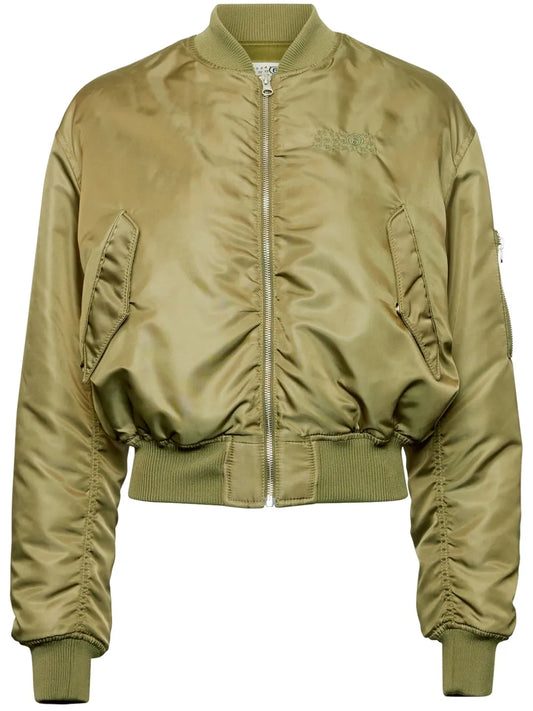 Stitch-Logo Bomber Jacket