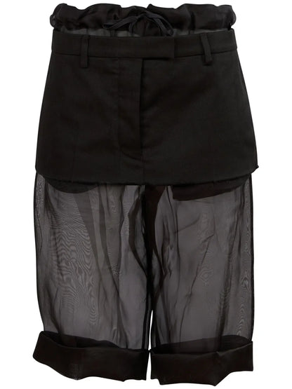 Deconstructed Layered Midi Skirt