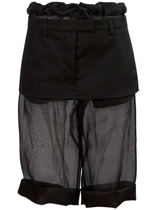 Deconstructed Layered Midi Skirt