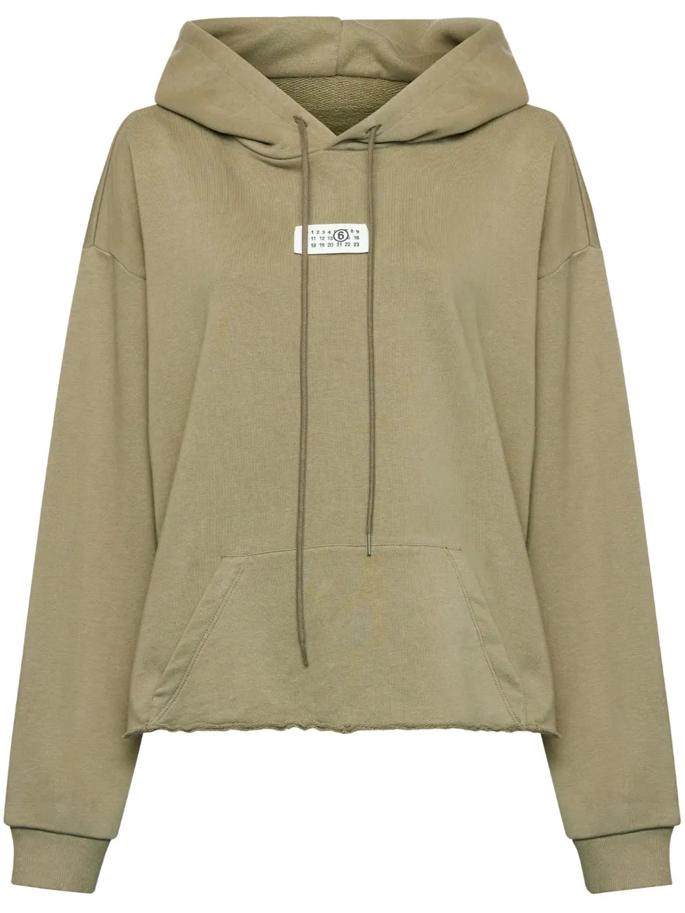 Numeric Raw-Cut-Hem Hoodie