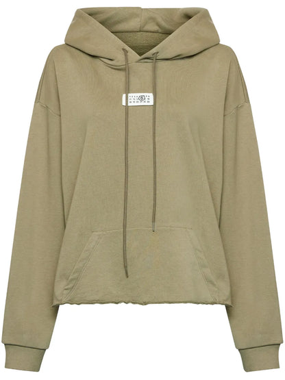 Numeric Raw-Cut-Hem Hoodie