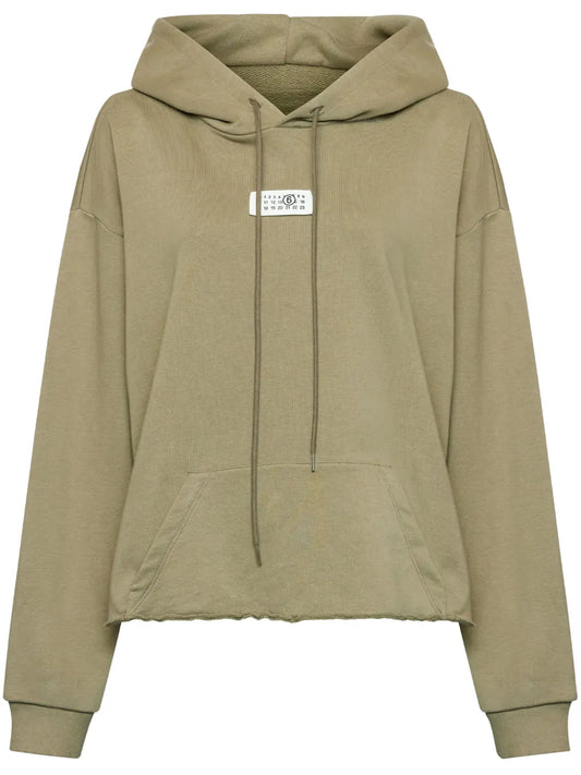 Numeric Raw-Cut-Hem Hoodie