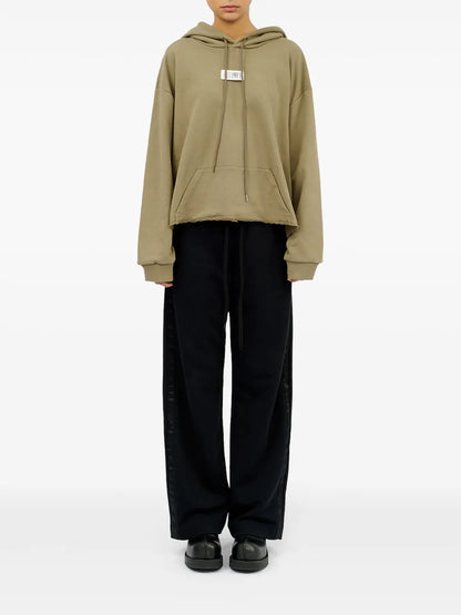 Numeric Raw-Cut-Hem Hoodie
