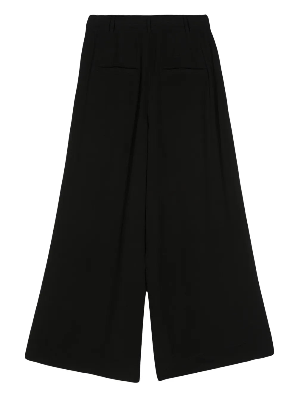 Belted Crepe Palazzo Pants