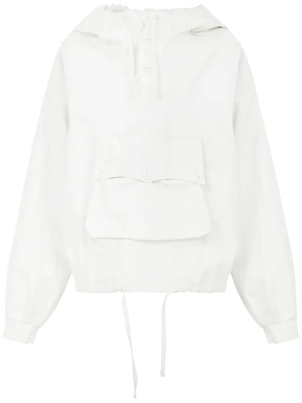 Slouchy-Hood Linen Jacket