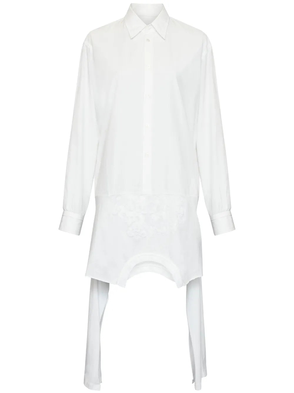 Asymmetric Cotton Shirt Dress