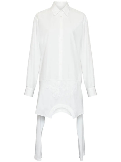 Asymmetric Cotton Shirt Dress