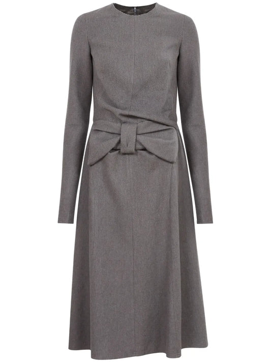 Bow-Detailing Midi Dress