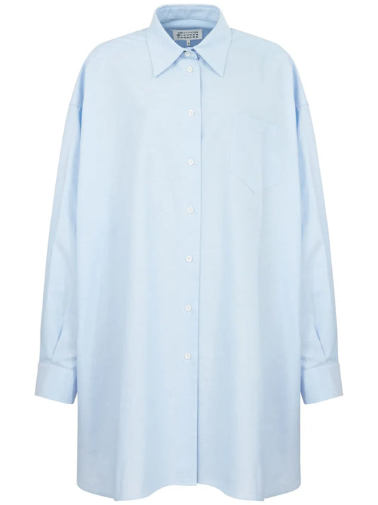 Drop-Shoulder Cotton Shirt