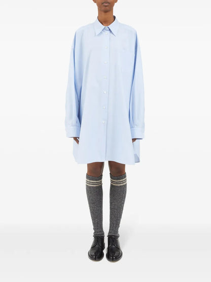 Drop-Shoulder Cotton Shirt