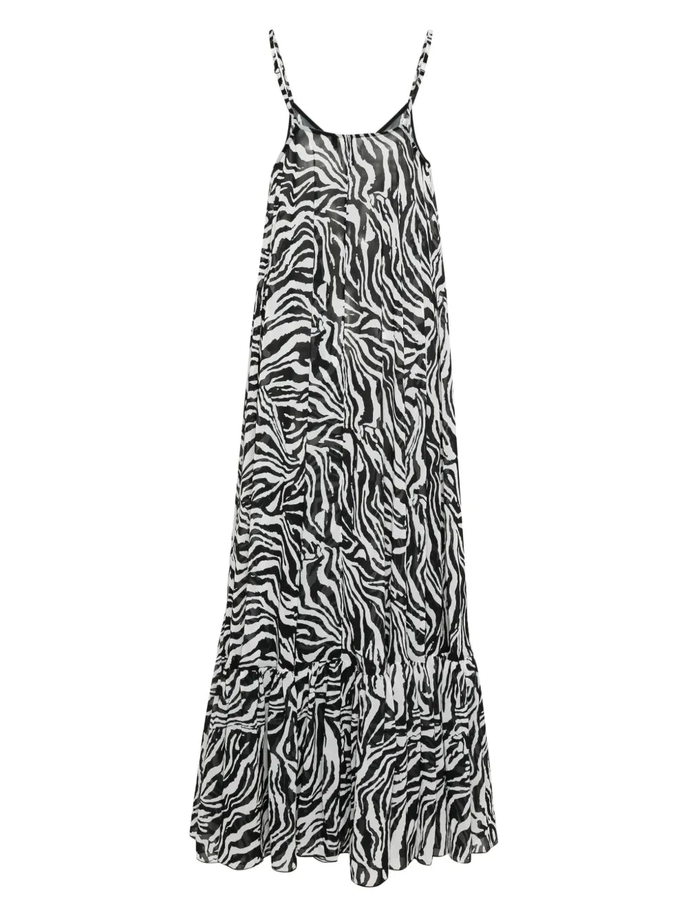 Zebra-Print Maxi Dress