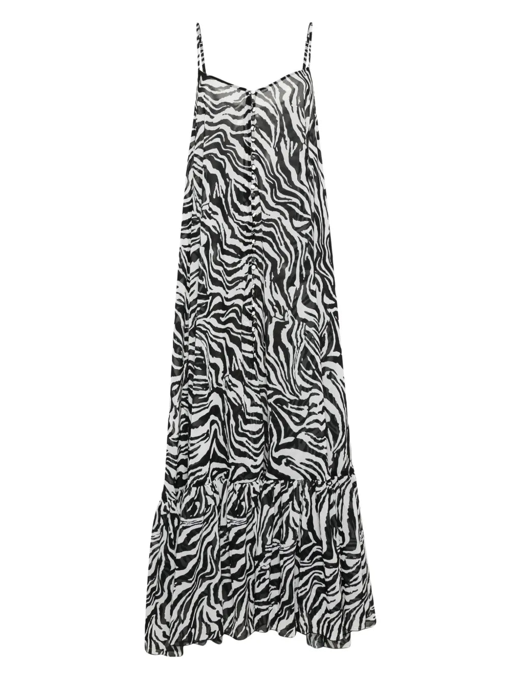 Zebra-Print Maxi Dress
