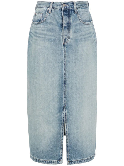 High-Rise Midi Skirt