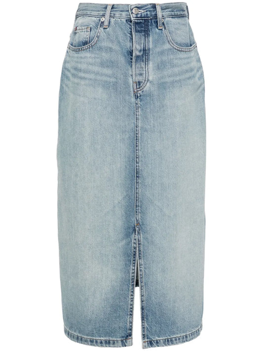High-Rise Midi Skirt