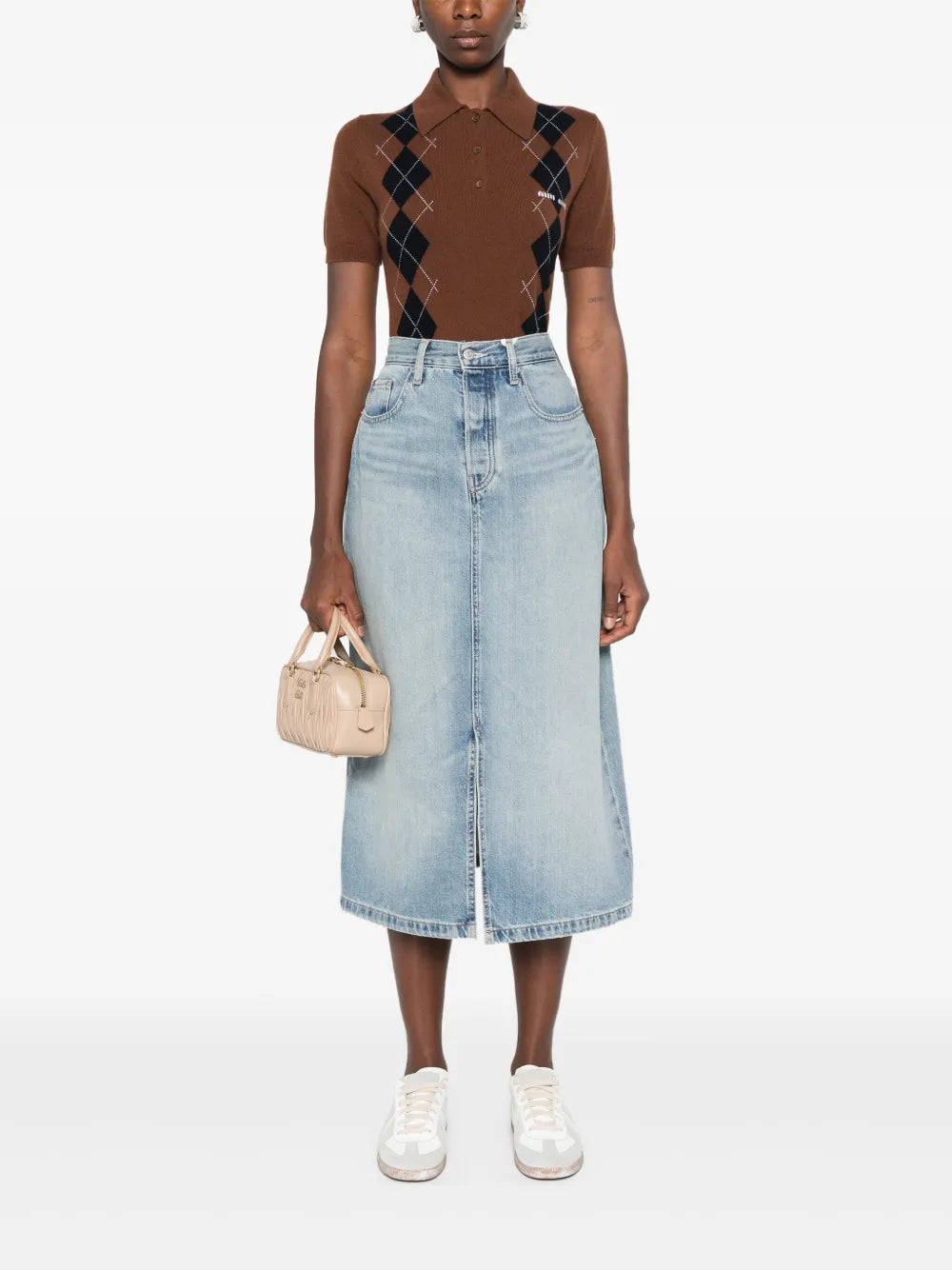 High-Rise Midi Skirt