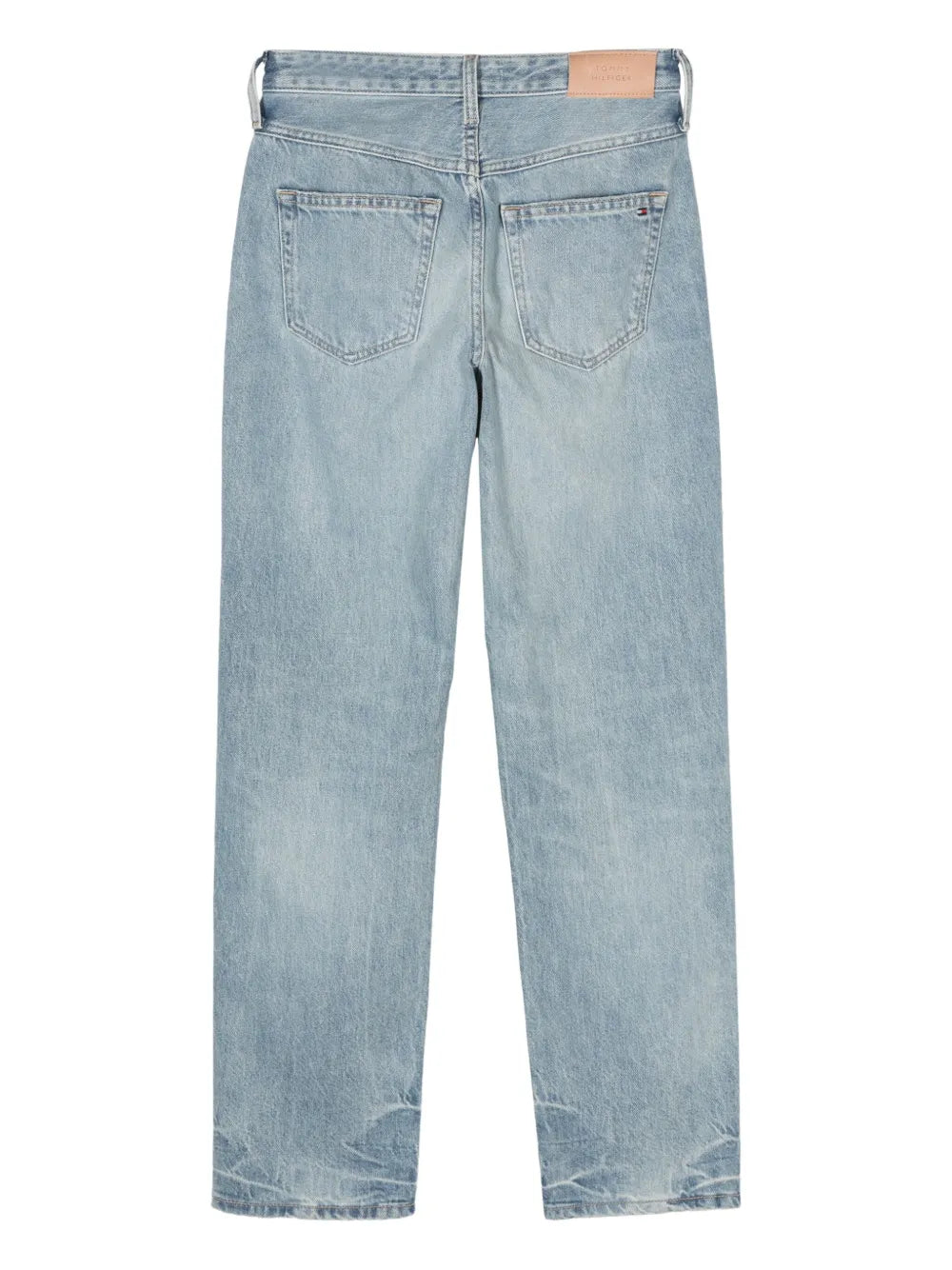 Distressed Straight Jeans