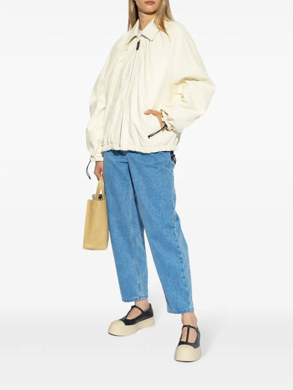 Lamb Skin Collared Jacket